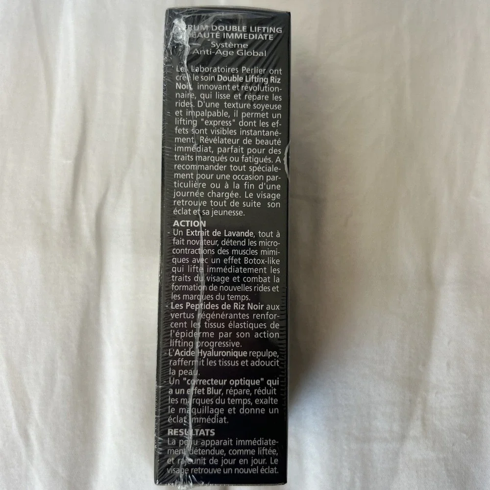Perlier Black‎ Rice Platinum Double Lifting Serum Instant Beauty 1oz Sealed